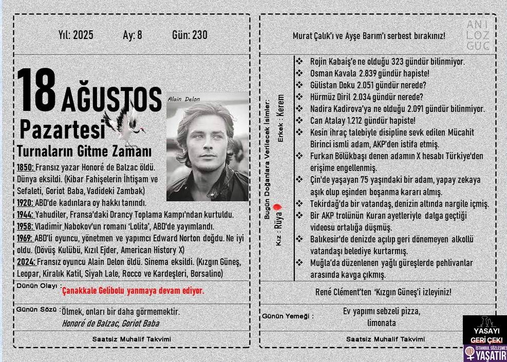 Turnaların Gitme Zamanı 1